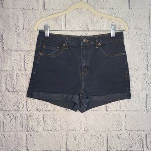 💙 Forever 21 Dark Wash High Waisted Denim Shorts